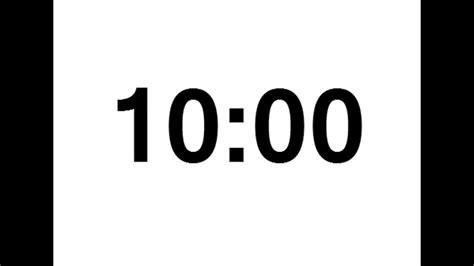 10 minute timer - with Alarm - Countdown - YouTube