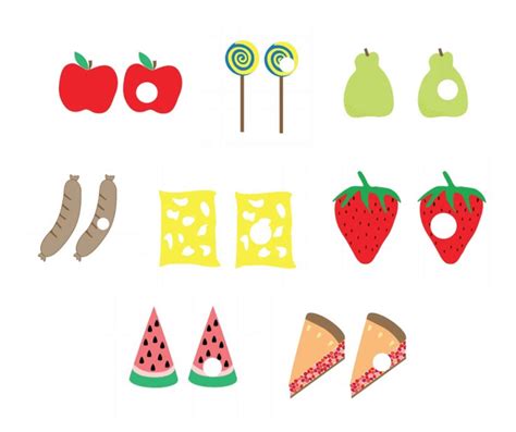 Hungry Caterpillar Food Eric Carle Food With Holes SVG - Etsy UK