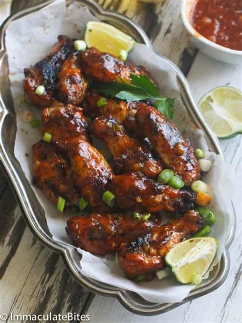 How to Make Delicious Sweet Sticky Spicy Chicken Wings - Immaculate Bites