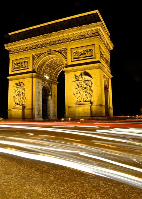 Arc De Triomphe At Night Photograph by Matt MacMillan