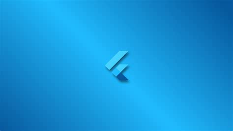 Flutter Logo 4k - Computer Wallpaper