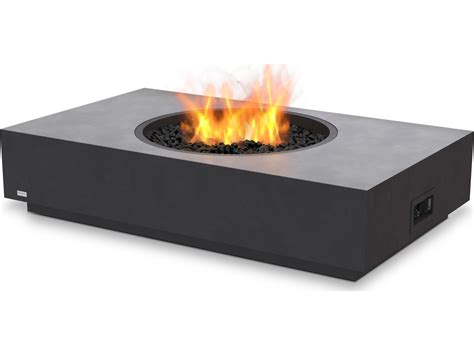 EcoSmart Fire Martini Rectangular Outdoor Fire Pit Table with LP/NG Gas Burner | ECOESF.O.MTI.50 ...