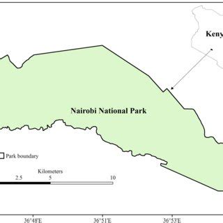 Map of study area (Nairobi National Park) | Download Scientific Diagram