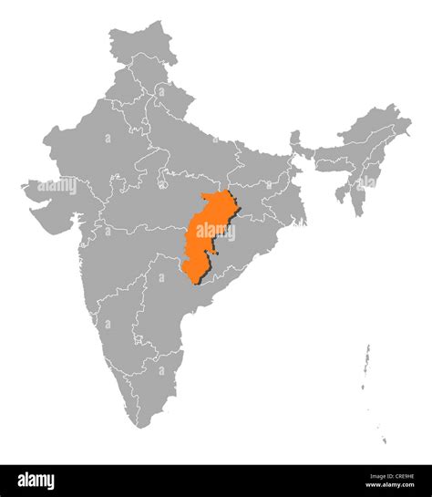 Chhattisgarh Political Map