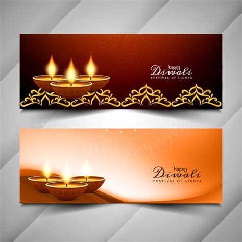 Abstract Happy Diwali festival banners set 258938 Vector Art at Vecteezy