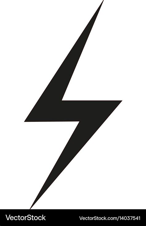 Lightning bolt icon Royalty Free Vector Image - VectorStock