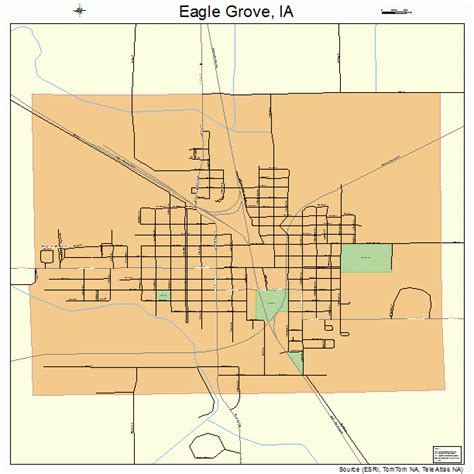 Eagle Grove Iowa Street Map 1923250