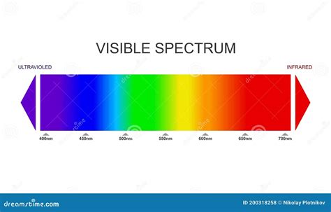 Spectrum, Visible Light Diagram. Portion of the Electromagnetic ...