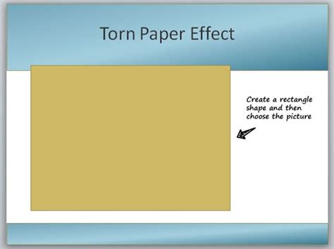 How to create a torn paper effect in PowerPoint 2010