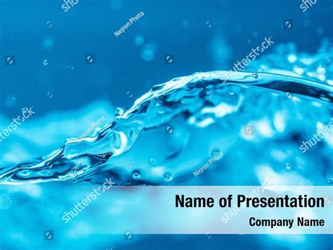 Fluid raindrops water droplet PowerPoint Template - Fluid raindrops water droplet PowerPoint ...