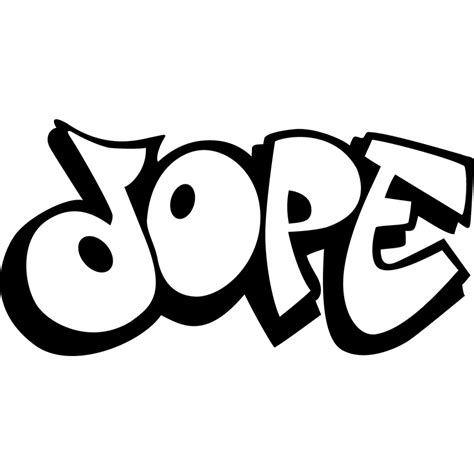 Sticker graffiti - Sticker Graffiti Dope | Ambiance-sticker.com