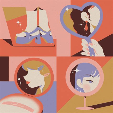 In the mirror | Series of illustrations :: Behance