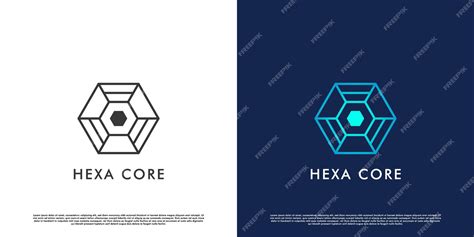 Premium Vector | Core logo design illustration Creative idea silhouette combination of hexagon ...