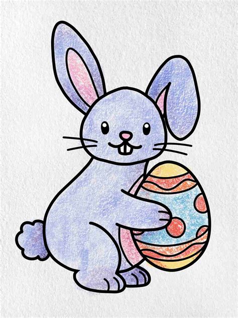 Easter Bunny Drawing - HelloArtsy