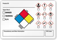 Special Precautionary Information GHS Secondary Label, SKU: LB-2915