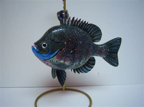 Hybrid bluegill, ice fishing decoy #1 | Fish, Wood sculpture, Wood carving