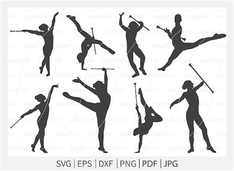 Baton Twirling SVG Majorette Baton Twirling Gymnastics SVG - Etsy