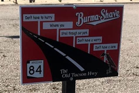 Burma Shave Signs