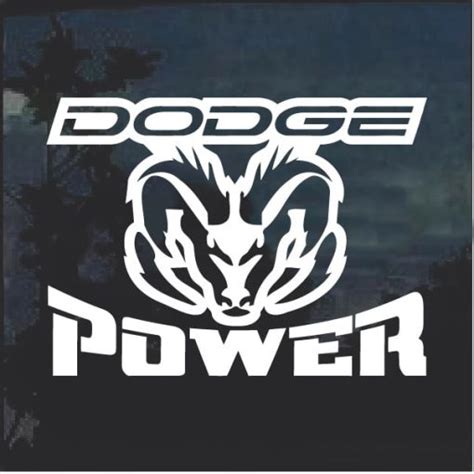 Dodge Power Window Decal Sticker – Dodge Decal Sticker | Custom Made In the USA | Fast Shipping