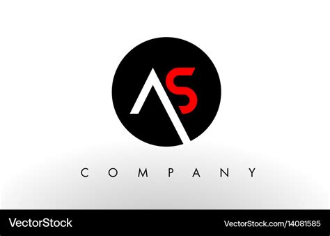 As logo letter design Royalty Free Vector Image