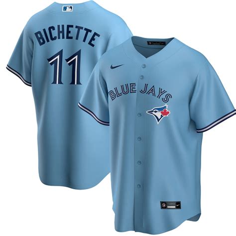 Men's Toronto Blue Jays Bo Bichette Nike Powder Blue Alternate Replica ...