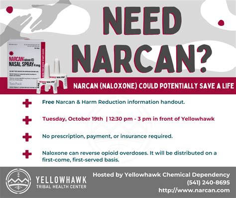 Free Narcan & Harm Reduction information handout - Yellowhawk Tribal ...