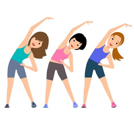 Aerobics. Train create a beautiful figure. Stock Vector Image by ©Sooolnce #103546056