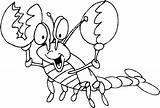 Larry The Lobster Coloring Pages sketch template