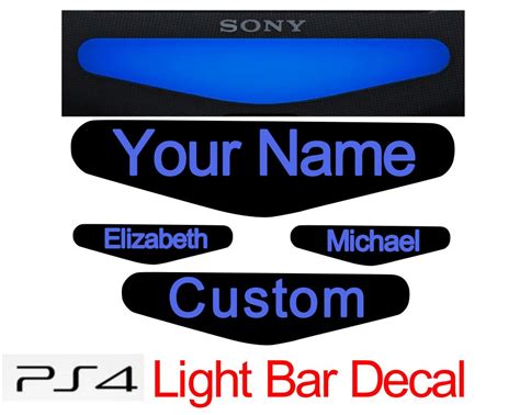 Playstation PS4 Controller LightBar Decal Set of 2 Add your