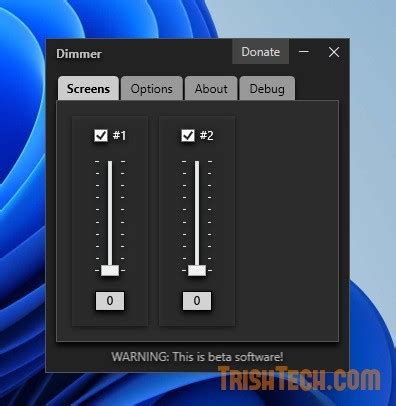 Dimmer : Adjust Brightness of All Connected Monitors on PC