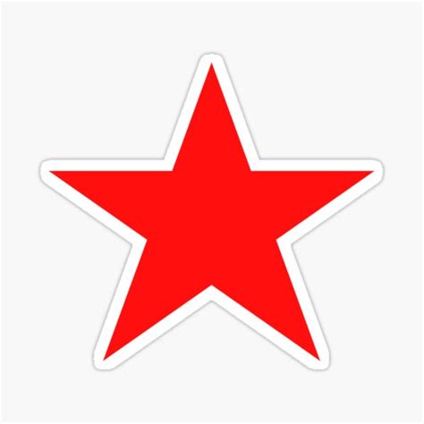 "Red Star Emoji" Sticker for Sale by MikePrittie | Redbubble