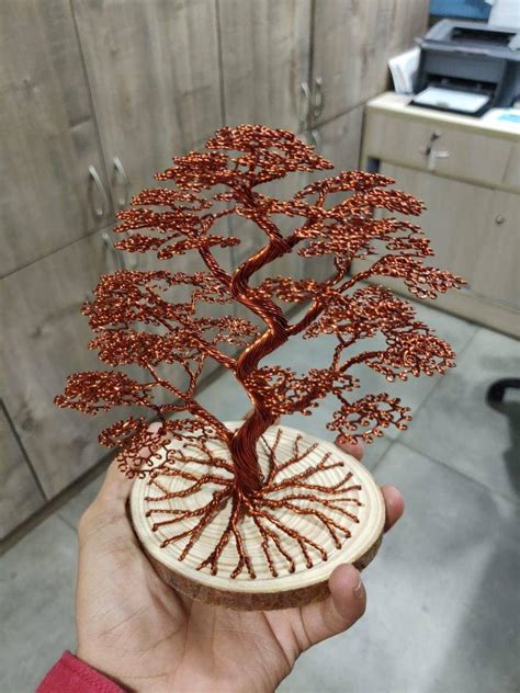 Wire Bonsai Tree Wire Tree Unique Copper Color Perfect for | Etsy