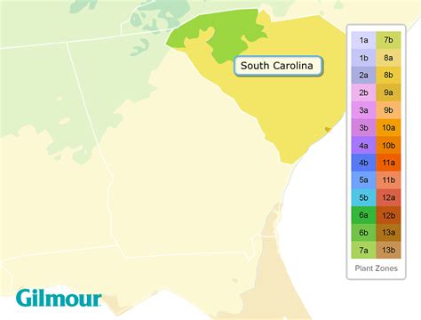 South Carolina Planting Zones - Growing Zone Map | Gilmour