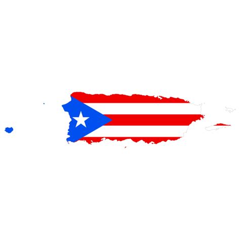 Puerto Rico map and flag | Free SVG