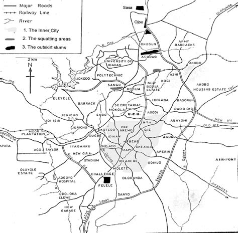 5. Map of Ibadan, Nigeria Oyo-state is an inland state in the ...