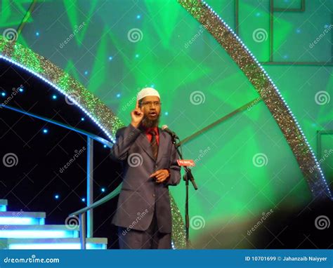 Dr. Zakir Naik Delivering Speech Editorial Stock Image - Image of ...