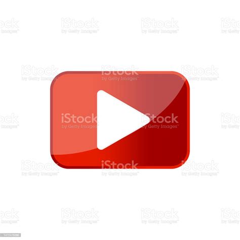 Red Play Button Internet Technologies Vector Illustration Stock Illustration - Download Image ...