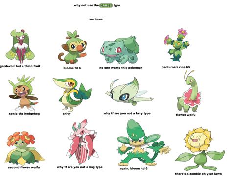 grass type pokemon in a nutshell : pokemonmemes