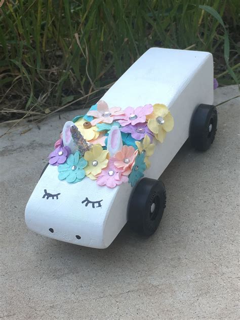 Unicorn Pinewood Derby Car Template