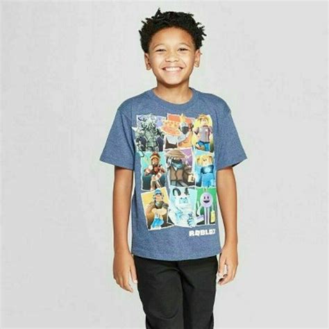 Roblox T-Shirt for Boys in Navy Heather Size XL - Walmart.com