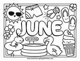 June Coloring Pages  Cute For Kids sketch template