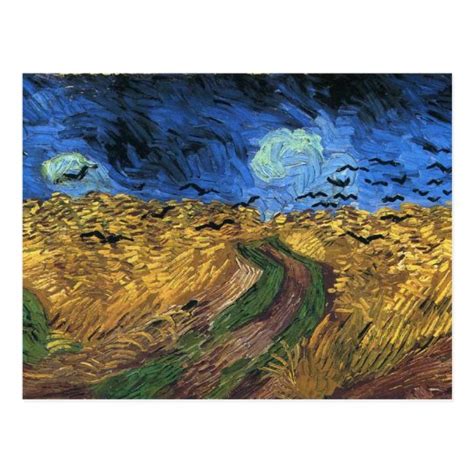 Van Gogh Wheatfield With Crows Postcard | Zazzle.com