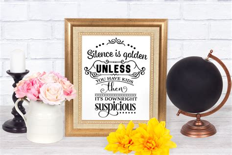 Silence is golden SVG cut file (87592) | Cut Files | Design Bundles