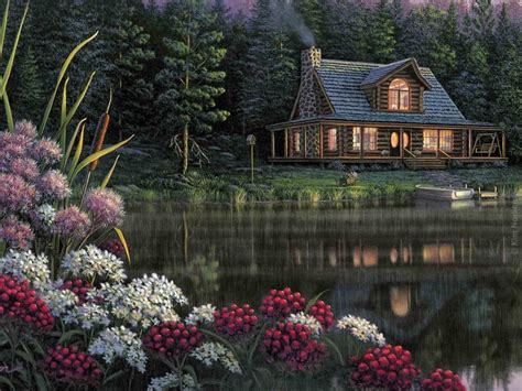 Kim Norlien | Cottage art, Nature wallpaper, Country backgrounds