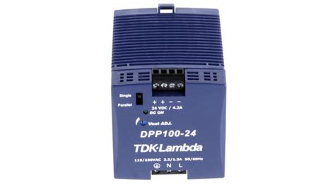 DPP-100-24 | TDK-Lambda DIN Rail Power Supply, 24V, 4.2A, 100W ...