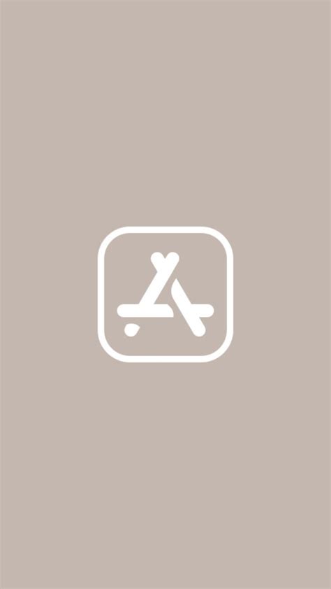 Aesthetic App Store Icon Beige