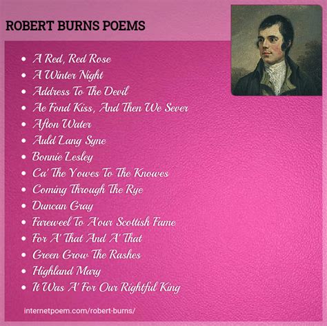 Robert Burns Green Poems