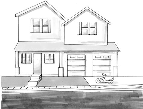 16+ Simple Dream House Drawing Easy | Rofgede