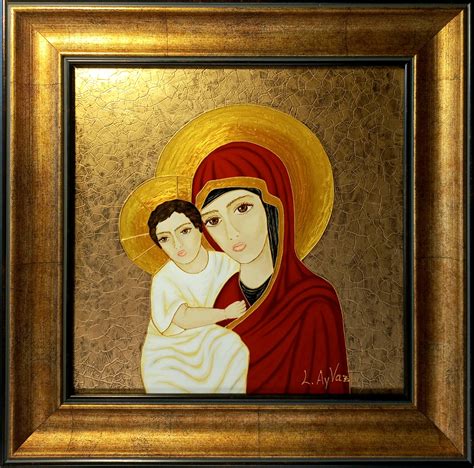 "Blessed Virgin Mary With A Child Jesus Christ" Icon • BuyArmenian Marketplace