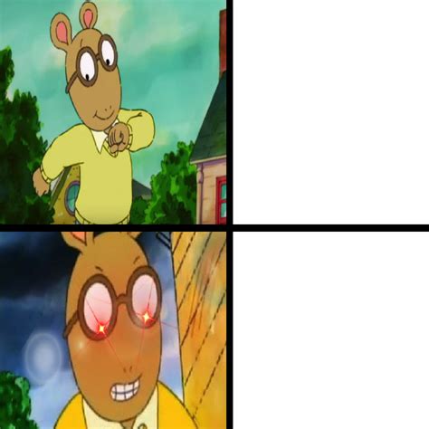 Happy Arthur, Angry Arthur Blank Template - Imgflip